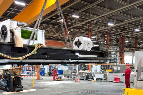 Relocation of a laser cutting machine